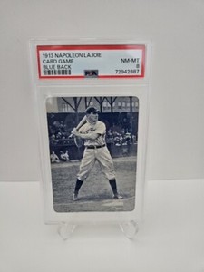 1913 Napoleon Lajoie PSA NM-MT 8 Blue Back Game Card