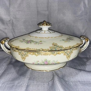 Splendido piatto vegetale coperto rotondo Alrea di Noritake 8 1/4" D. difficile da trovare - Foto 1 di 17