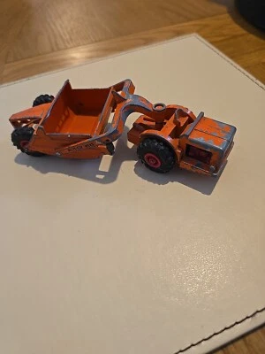 1960s Vintage Lesney Matchbox  Series King Size #6 Allis Chalmers Motor Scraper - Image 1 of 4