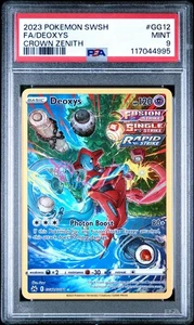 PSA 9 Deoxys GG12/GG70 Crown Zenith: Galarian Gallery Holo - Picture 1 of 3