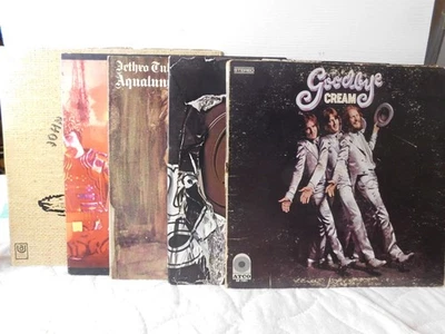 LOT OF five -   1970'S  ROCK  33 RPM LPS - TRAFFIC / TULL/ CREAM - Image 1 of 4