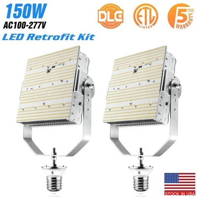 2-Pack 150W LED Shoebox Retrofit Kits AC100-277V For Street Parking Lot Lights - Image 1 of 4