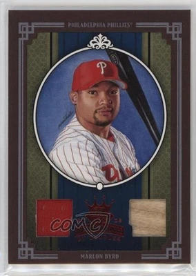 2005 Donruss Diamond Kings Red Framed Materials /200 Marlon Byrd #382 - Image 1 of 2