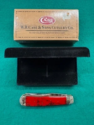 CASE XX BRIAN YELLOWHORSE LTD 1/250 RED JASPER 3254 SS TRAPPER (435) - Image 1 of 4