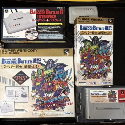 SNES - Barcode Battler Senki + Interface - New! Super famicom. Japan Game. 13410 - Image 1 of 4