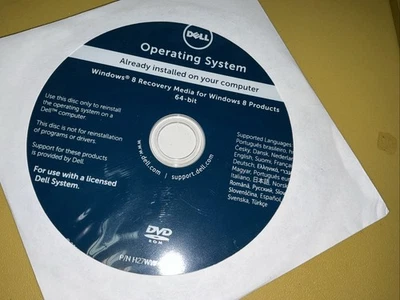 Dell Reinstallation DVD Windows 8 Recovery  Window 8  x64 Inspiron 660s  - Image 1 of 4