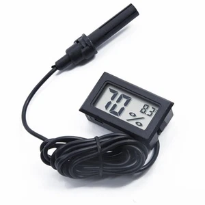 Thermometer LCD Display Electronic Home Humidity Indoor Probe Temperature - Picture 1 of 6