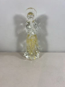 Massive Glas Engel Figur mit Goldflecken - Bild 1 von 6