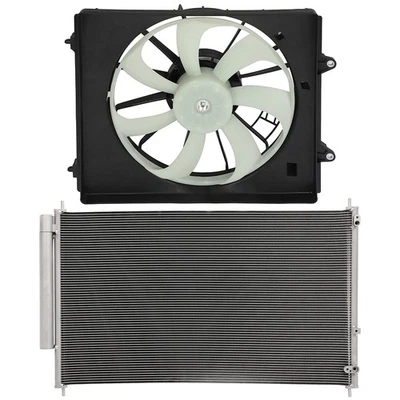 Kit de ventilador de refrigeração condensador CA elétrico para 2011 2012 Honda Odyssey 2013-2017 - Imagem 1 de 4