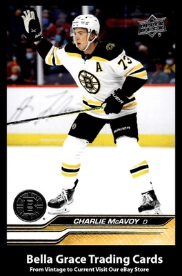 2023-24 Upper Deck Charlie McAvoy #14 Boston Bruins NHL Hockey  - Image 1 of 2