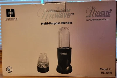 Batidora multiusos NuWave Twister 7 piezas 2 hojas, 2 contenedores, tapas y base Foto 1 de 4