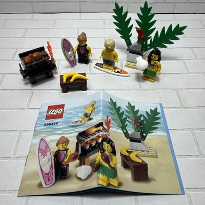 LEGO Summer Time Accessory Pack (850449) - Surfers, Hula Girl- Used Complete - Image 1 of 4