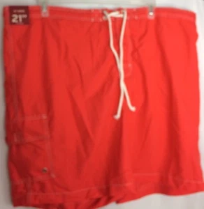 MERONA Men's swim trunks w/mesh liner XL Red NWT - Picture 1 of 2