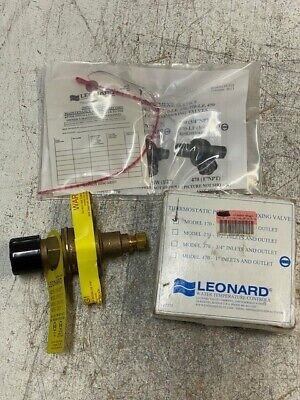Leonard Brass Mixing Valve Model 170-LF 3/8  Inlets & Outlets, 170-8579, 20473 • 54.87$