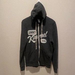 Jimmy Kimmel Live Sweatshirt Size small Unisex Zip up hoodie Gray - Imagen 1 de 8