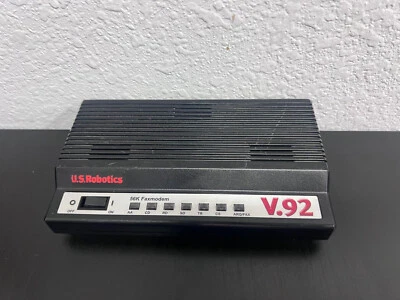 US Robotics 005686-05 56K External Fax Modem V. 92  - Image 1 of 3