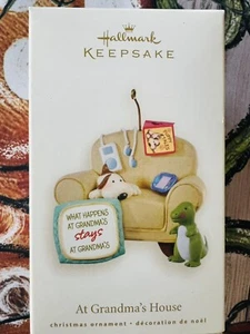 Hallmark 2008 Keepsake Christmas Ornament "AT GRANDMA'S HOUSE" STAYS THEIR NIB - Picture 1 of 3