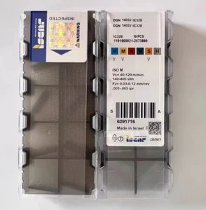 Hoja de aleación CNC original genuina DGN1402J IC908/ISCAR 10 PIEZAS - Imagen 1 de 1