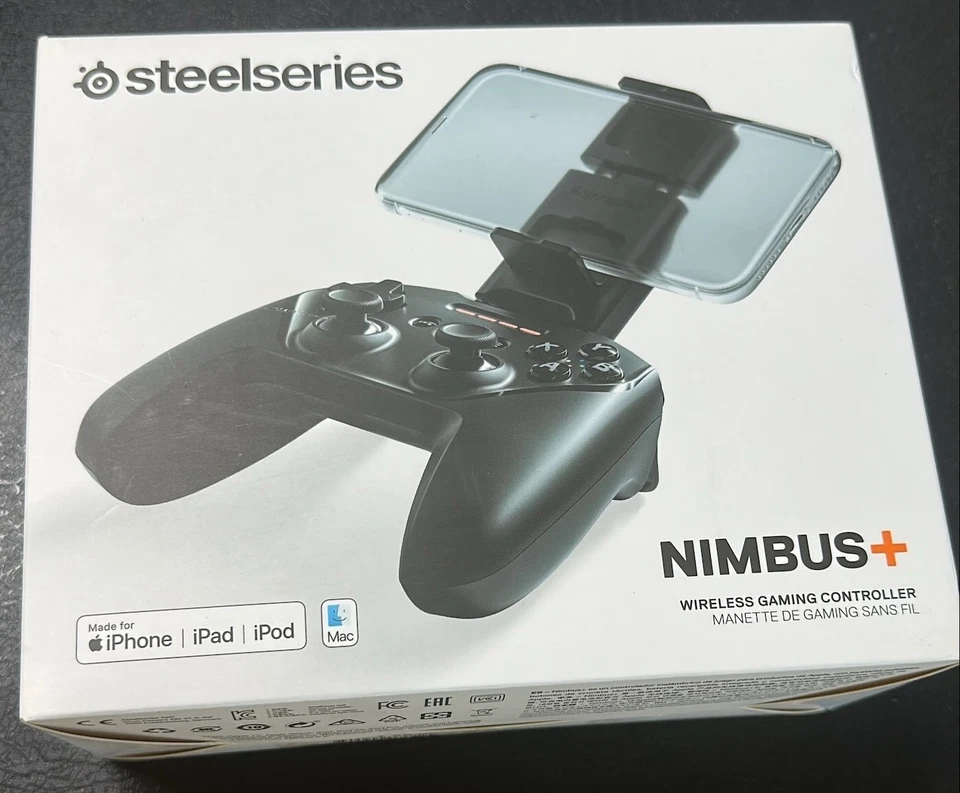 SteelSeries - Nimbus+ Wireless Gaming Controller for Apple iOS, iPadOS, tvOS ... - Image 1 of 4