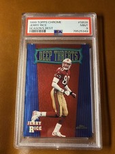 1999 Topps Chrome Season’s Best Jerry Rice San Francisco 49ers PSA 9