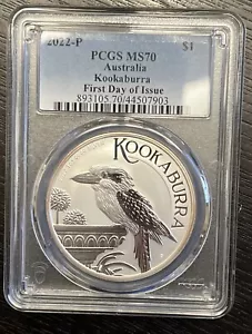 2022-P Australia Kookaburra * PCGS Graded MS70 * First Day of Issue - Picture 1 of 2