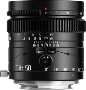TTArtisan 50mm F1.4 Tilt Full Frame Lens for Canon Nikon Sony Fujifilm M43 Mount - Picture 1 of 12