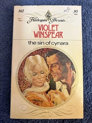 Harlequin Presents The Sin of Cynara by Violet Winspear, Book #162 1976, Vintage - Image 1 of 4