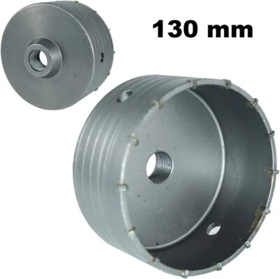 Fresa a Tazza Carotatrice da 130 MM Per Mura Calcestruzzo Cemento Pietra
