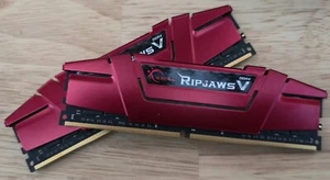 G Skill Ripjaws V DDR4-3000 RAM 32GB (2x16GB) Desktop Memory F4-3000C15S-16GVR - Picture 1 of 2