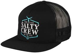 Salty Crew Skipjack Trucker Hat - Black - New