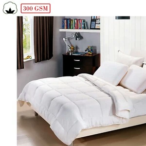 100% algodón 300gsm peso verano Doona / edredón / edredón lavable a máquina - Imagen 1 de 4