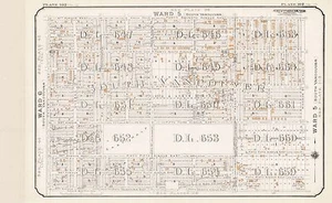 1912 SOUTH VANCOUVER CANADA WARDS 5 & 6 47TH AV EAST TO 57TH AV EAST ATLAS MAP - Picture 1 of 2