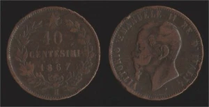 10 CENTESIMI 1867 H BIRMINGHAM - VITTORIO EMANUELE II - Imagen 1 de 1
