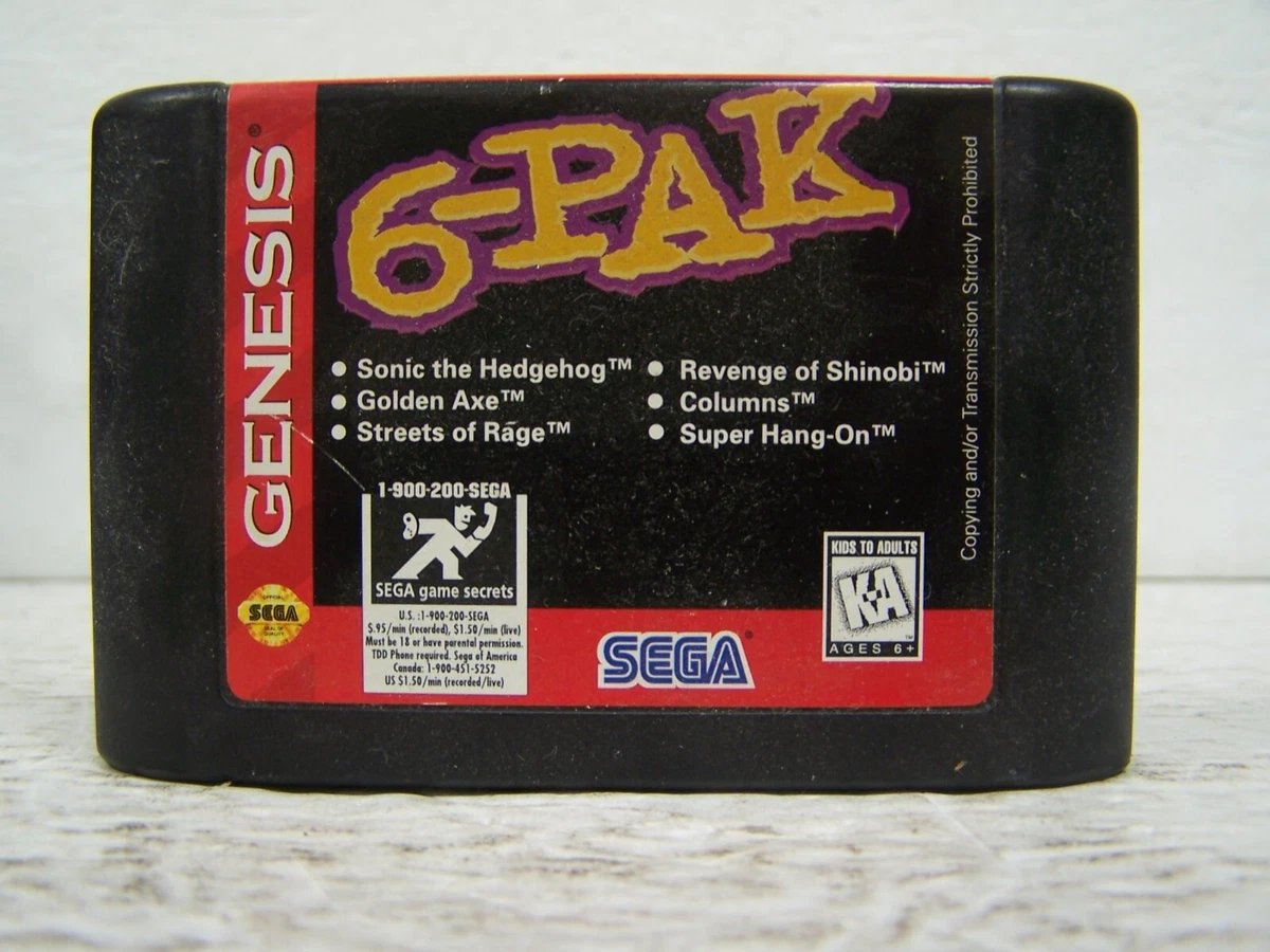 6-Pak Sega Genesis Video Games for sale - eBay