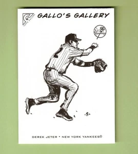 Derek Jeter 2005 Topps Gallery Bill Gallo Sketch #GG-DJ A139 - Picture 1 of 2