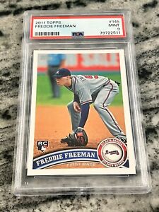 2011 Topps Freddie Freeman #145 ROOKIE CARD MLB Braves PSA GRADED MINT 9