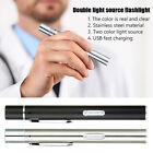 LED Flashlight Clip Mini Light Penlight Pocket Portable Pen Torch Lamp 2 Modes