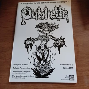 Gold Piece Publications: AD&D / D&D Modern Zine - OUBLIETTE # 5 - Spring 2011 - Picture 1 of 1