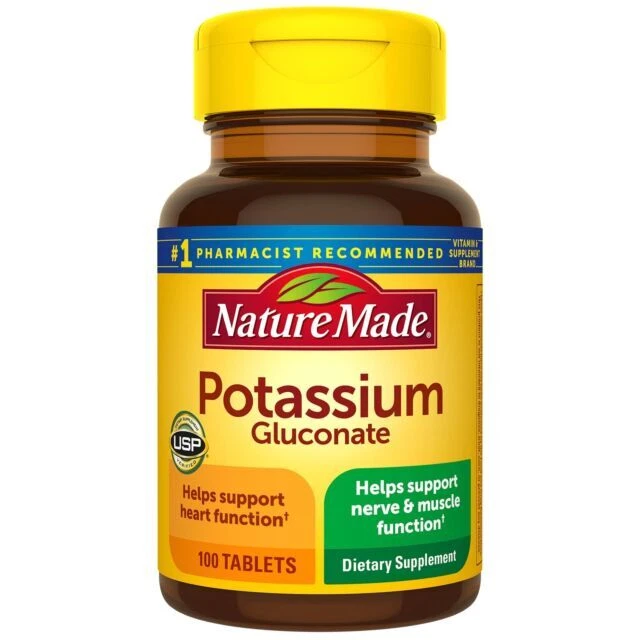Nature Made Potassium Gluconate 550 mg Tablet - 100 Tablets (1358)