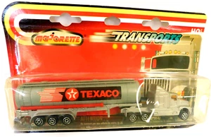 MAJORETTE "TRANSPORTS" TEXACO OIL TANKER HO 1/87 SCALE - SERIES 600 NEW ON CARD - Picture 1 of 3