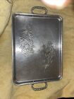 VTG Everlast Forged Aluminum Tray with Embossed Roses and has Exquisite Handles