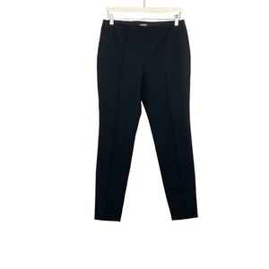 Express Black Slim Leg Pants Pull On Pleat Size Medium - Picture 1 of 7