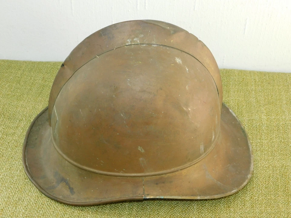 Messing Helm Feuerwehr wohl um 1910! - Bild 1 von 4