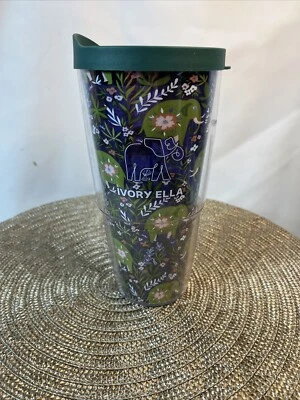 Vaso Tervis Marfil Ella 20 OZ Aislado Frío Caliente con Tapa Elefantes Foto 1 de 4