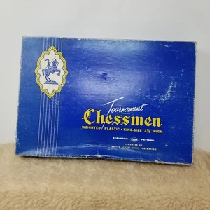 VTG E.S. Lowe Staunton Pattern Tournament Chessmen - 2 Complete Set w/ 1 Box - Picture 1 of 13