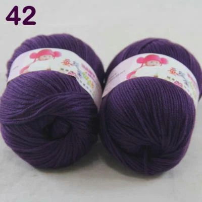 C New Fashion 2Skein x50g Cashmere Silk Wool Hand knitwear knitting Baby Yarn 42 - Image 1 of 4