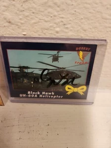 George H.W. Bush Autographed Dessert Storm Blak Hawk Card C.O.A. - Picture 1 of 4
