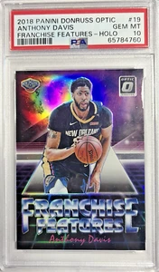 Anthony Davis 2018 Donruss Optic Franchise Features Holo PSA 10 - Picture 1 of 2