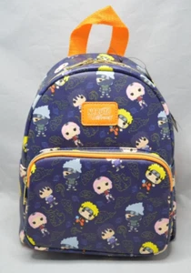 NWT Funko Pop Naruto Shippuden Print 11" Mini Faux Leather New Backpack - Picture 1 of 5