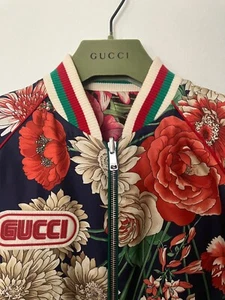 Gucci Silk Bomber Jacket - Imagen 1 de 11